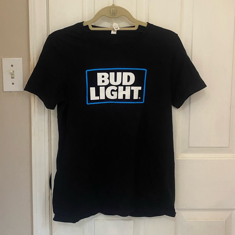 Bella Canvas Women’s Short Sleeve Bud Light T-Shirt in Black